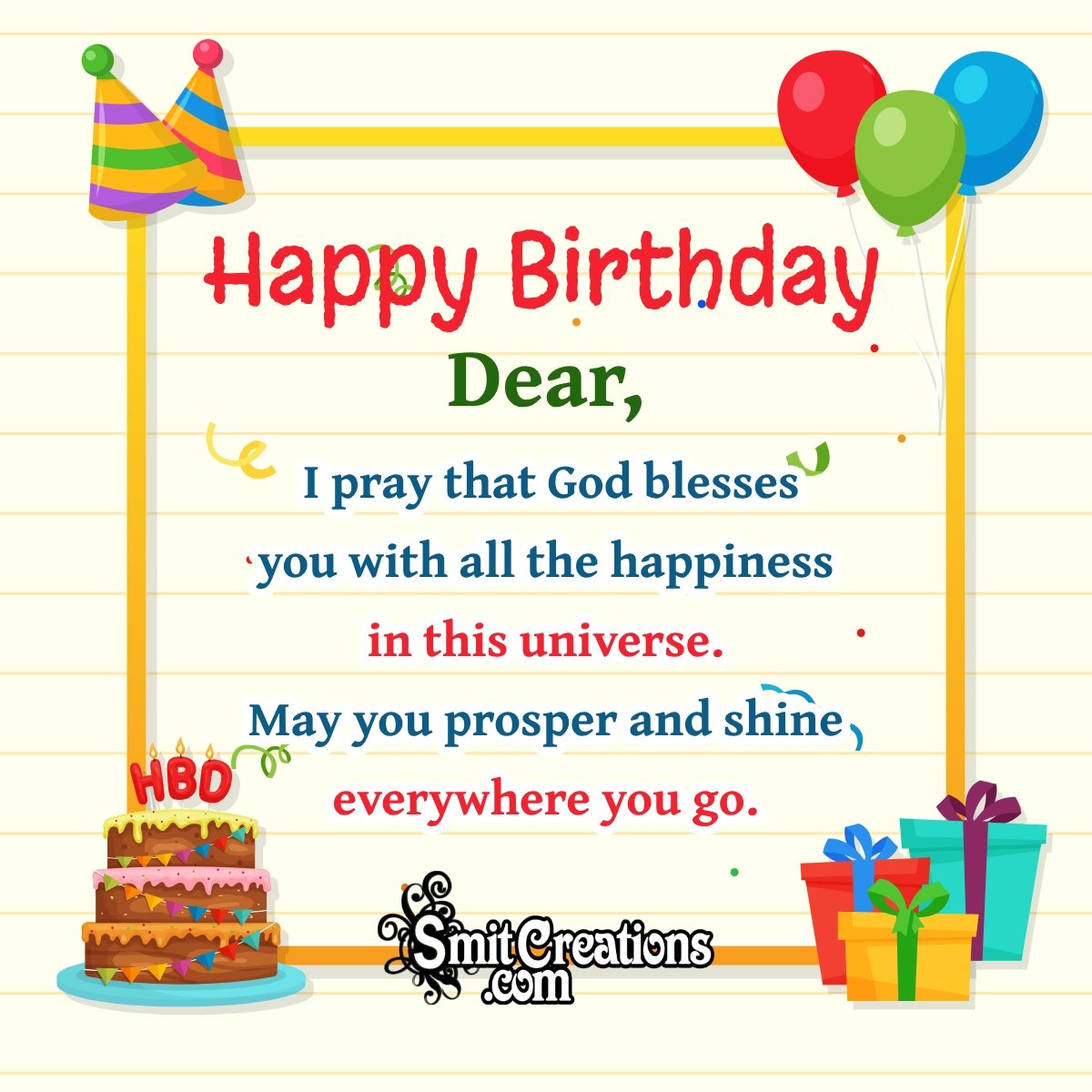 Happy Birthday Blessings For Friend