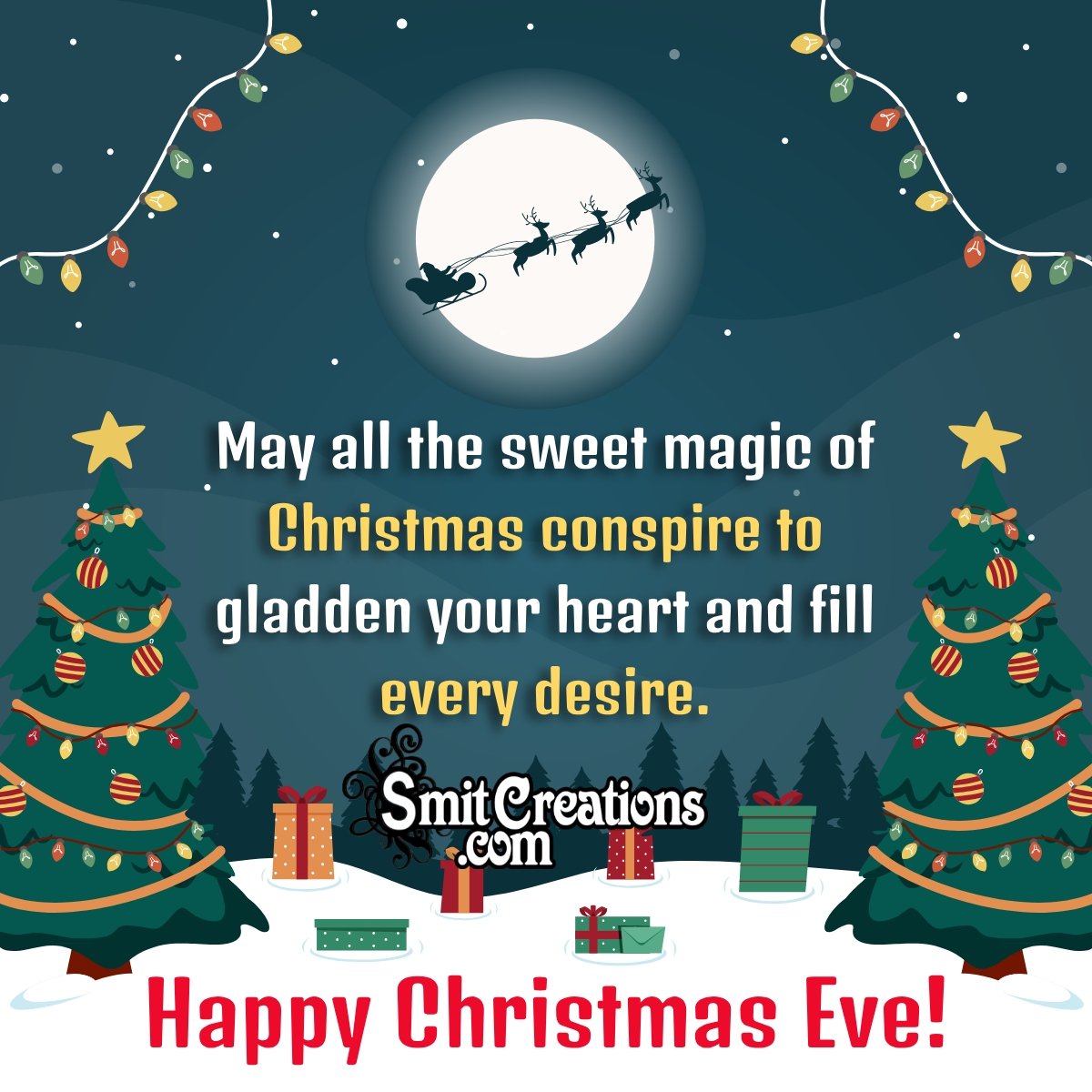 Happy Christmas Eve Wish Image
