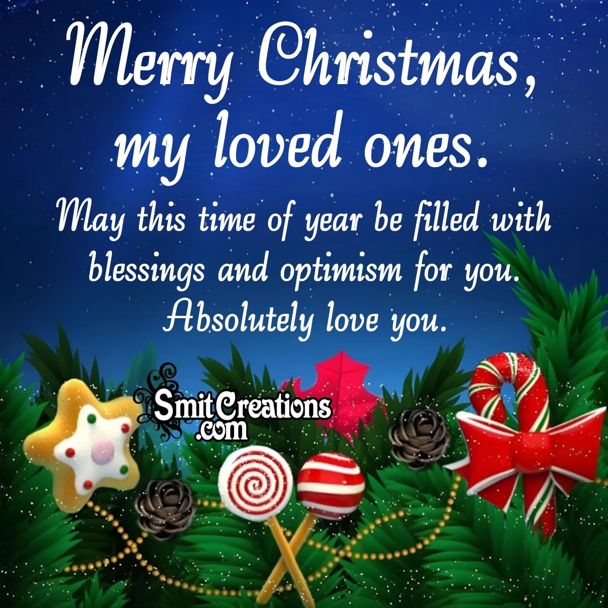 Merry Christmas Wish For Loved Ones