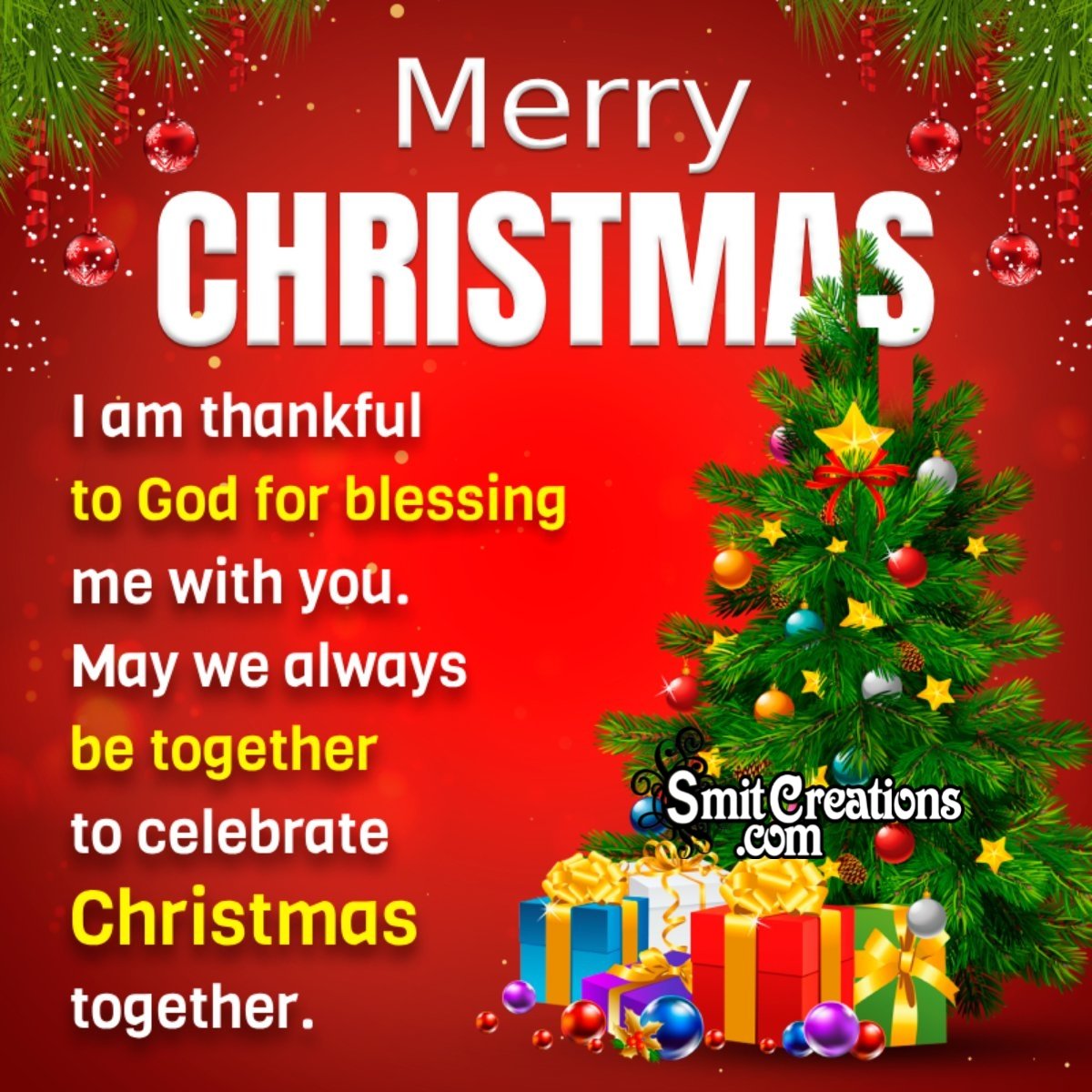 Religious Merry Christmas Status Image