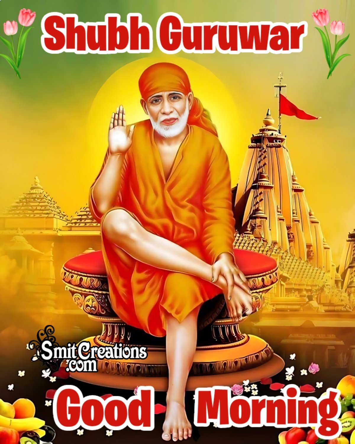 Shubh Guruwar Good Morning Saibaba Image