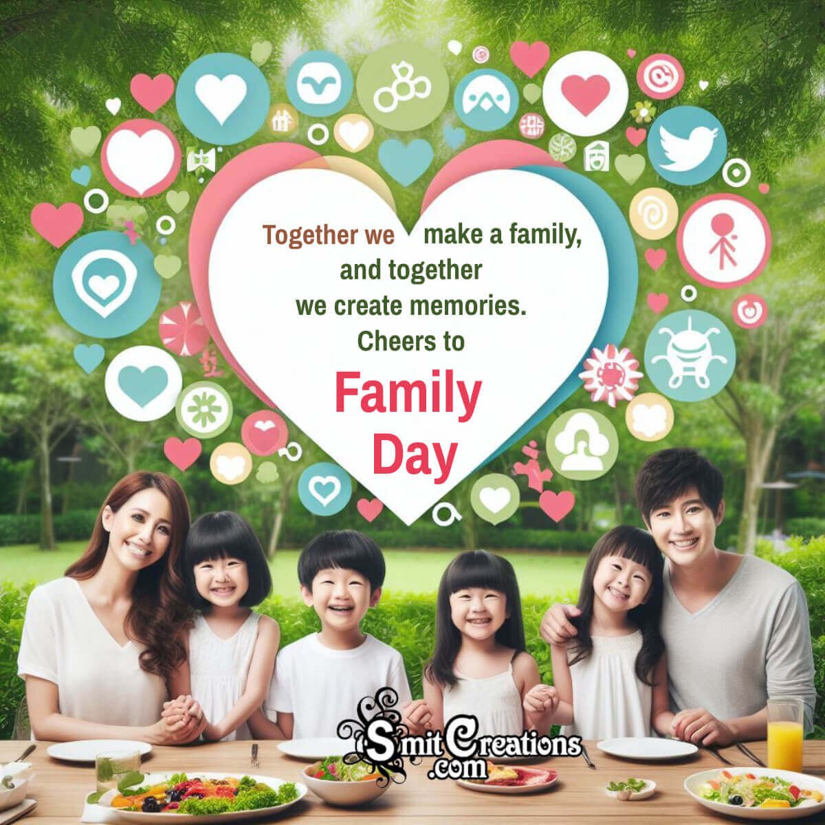 Beautiful Happy Family Day Status Pic