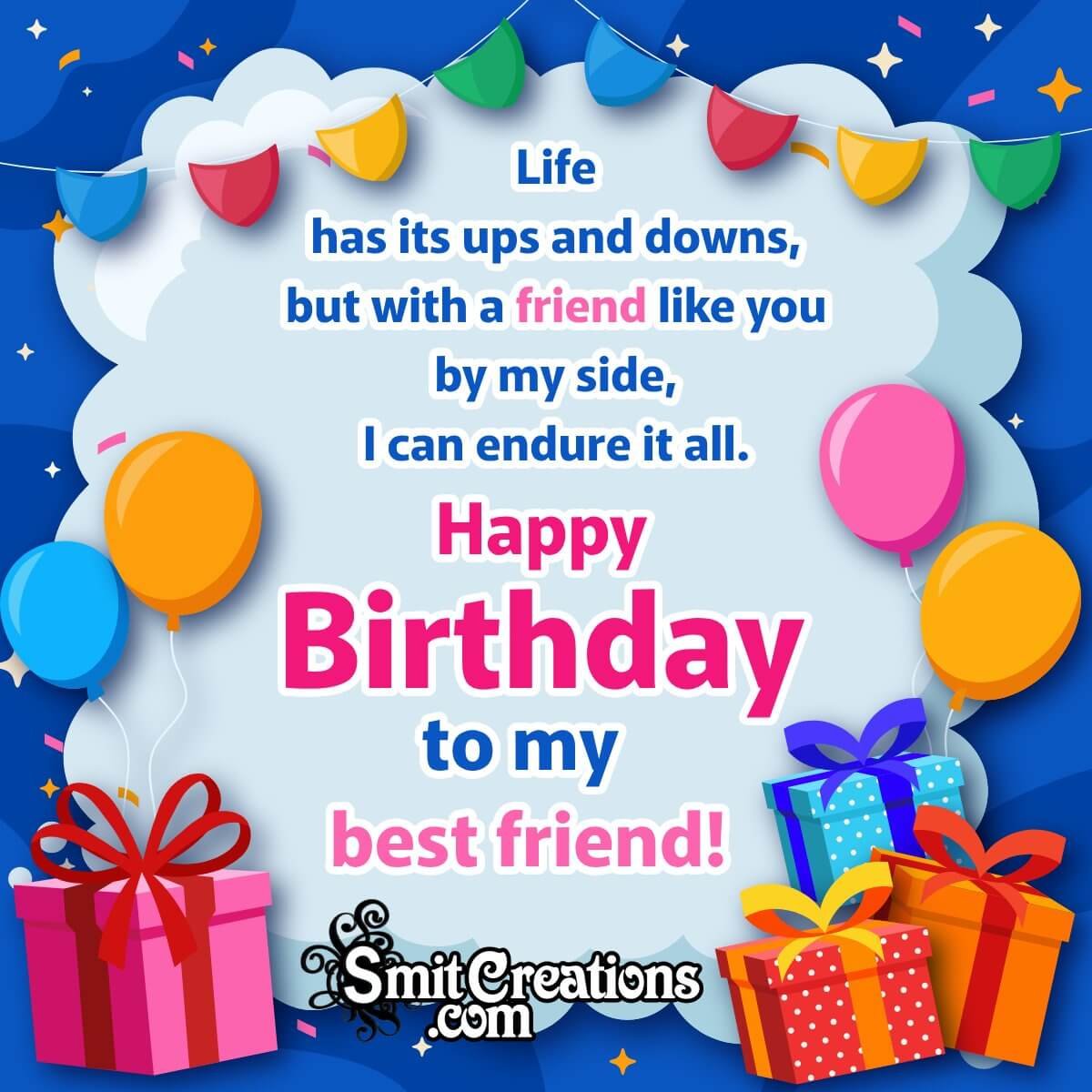 Best Birthday Message Pic For Best Friend