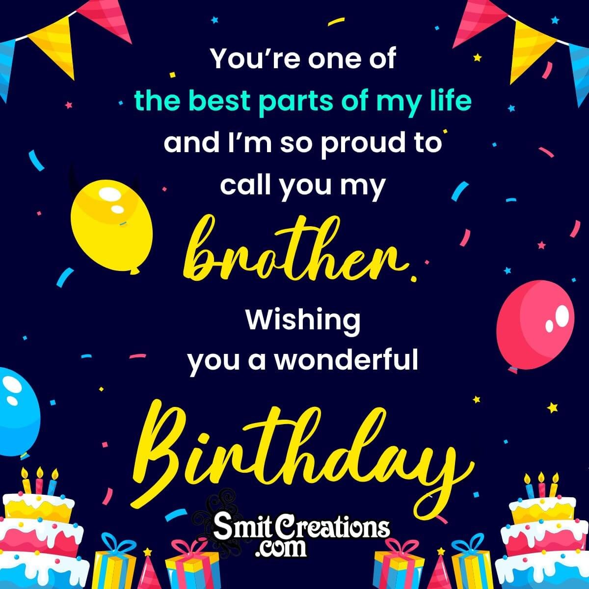 Cool Birthday Wishing Picture For Brother
