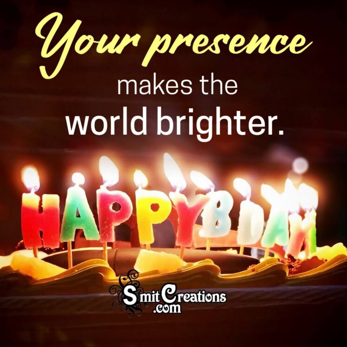Birthday Wishing Pic With Candles