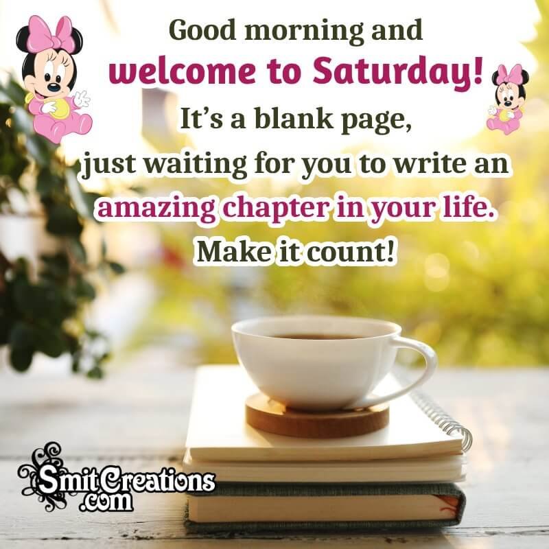 Good Morning Saturday Greeting Picture