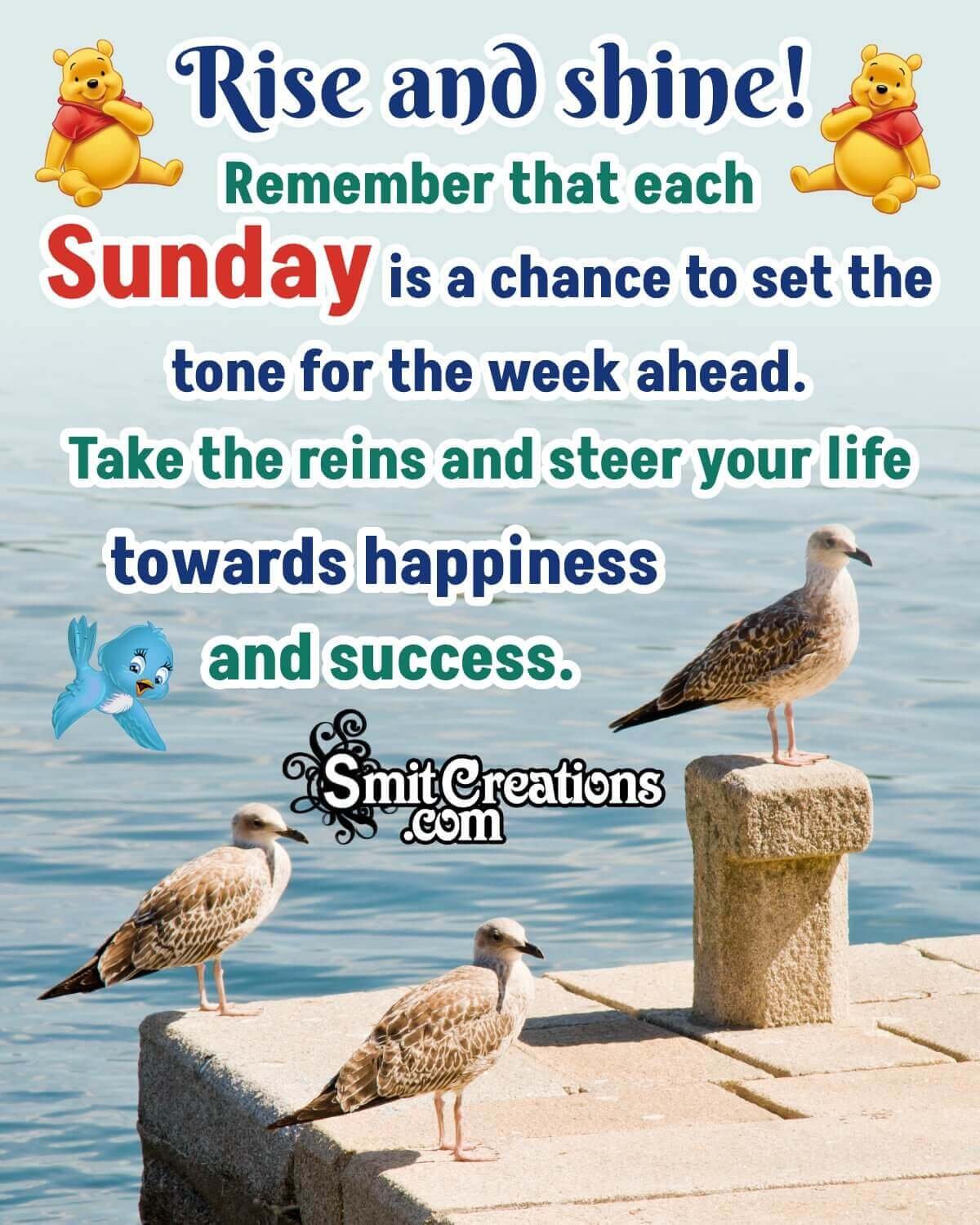 Happy Sunday Morning Greeting Image