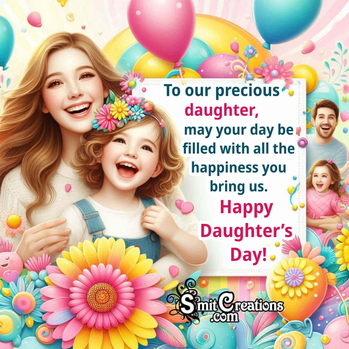 Daughter’s Day Messsage Photo