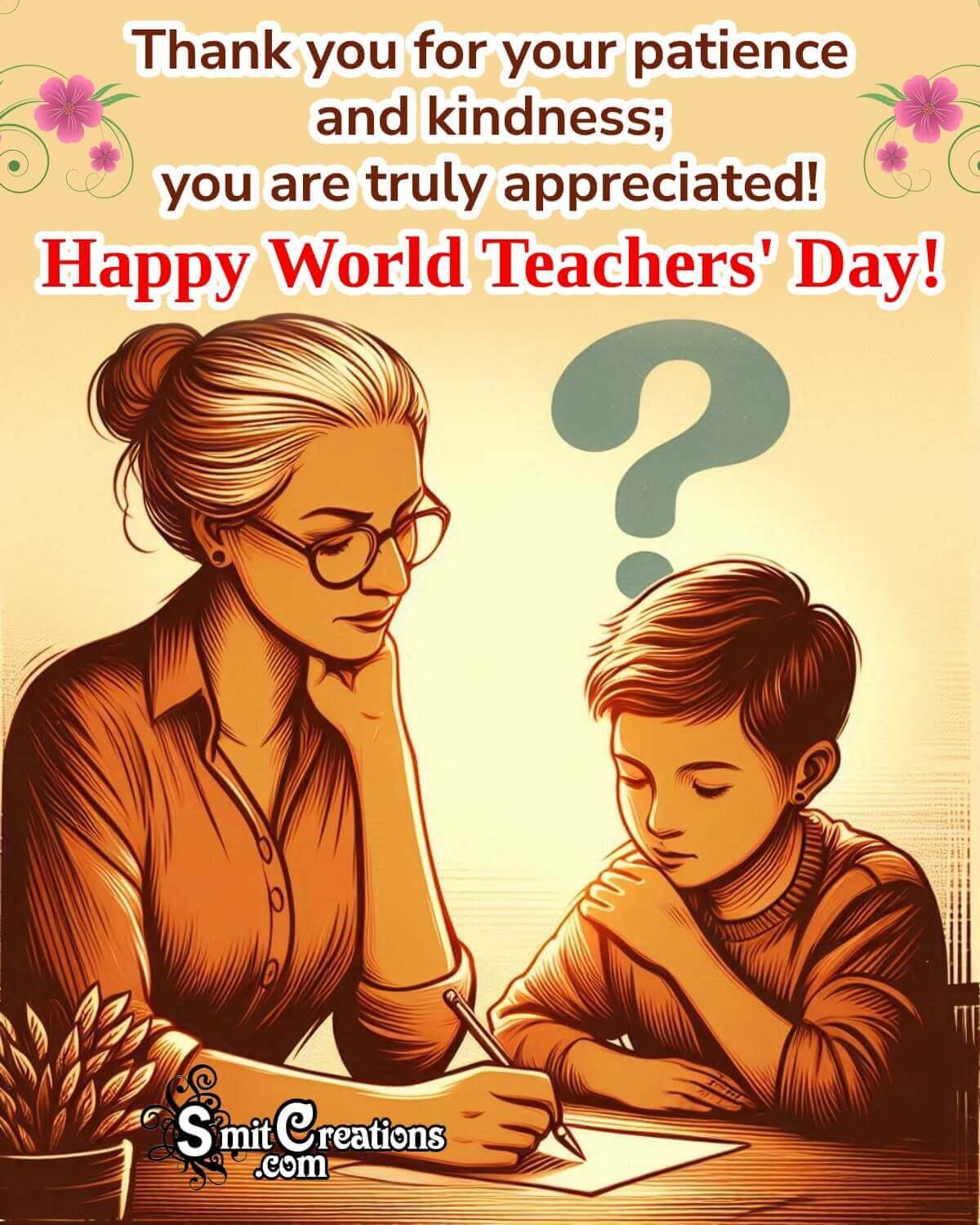 World Teachers Day Thank You Image