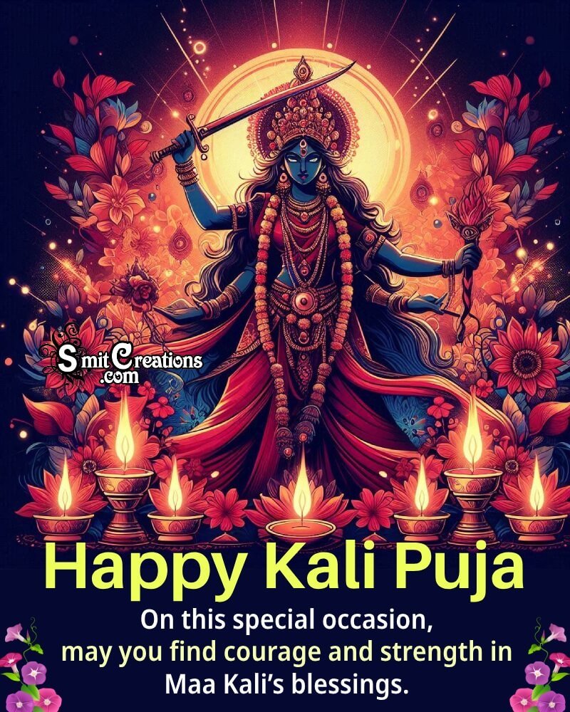 Blessed Kali Puja Message Photo