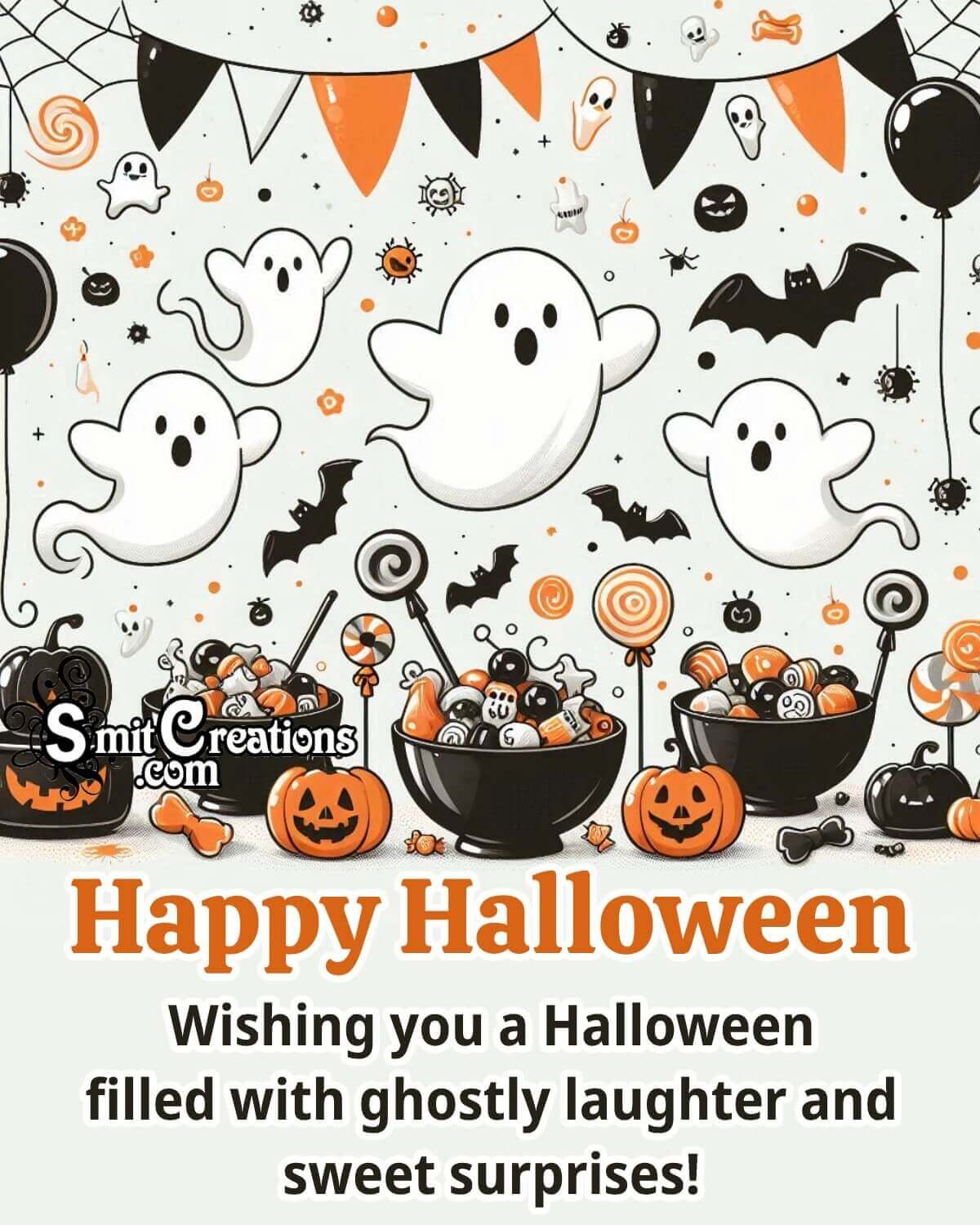 Happy Halloween Wishing Image For Friend