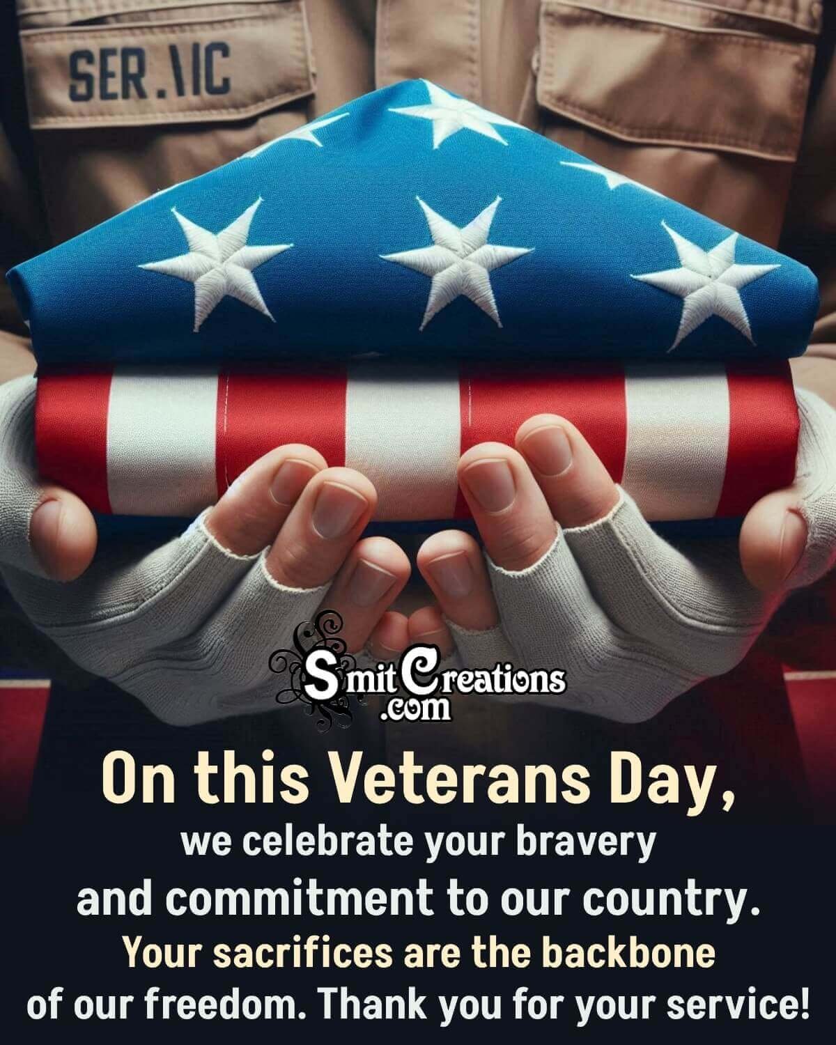 Happy Veterans Day Greeting Image