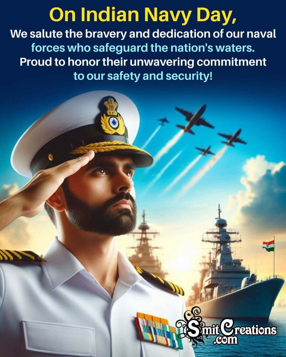 Indian Navy Day Message Image