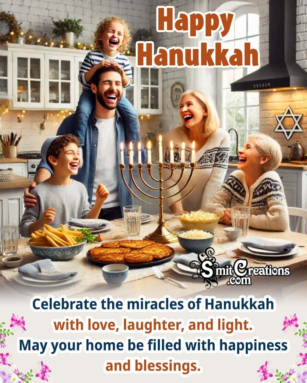 Happy Hanukkah Wishing Photo