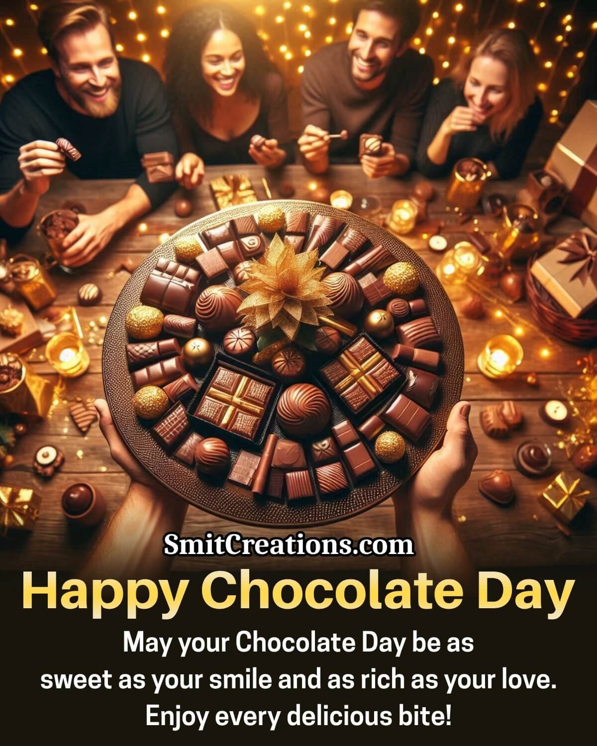 Lovely Happy Chocolate Day Wish Pic