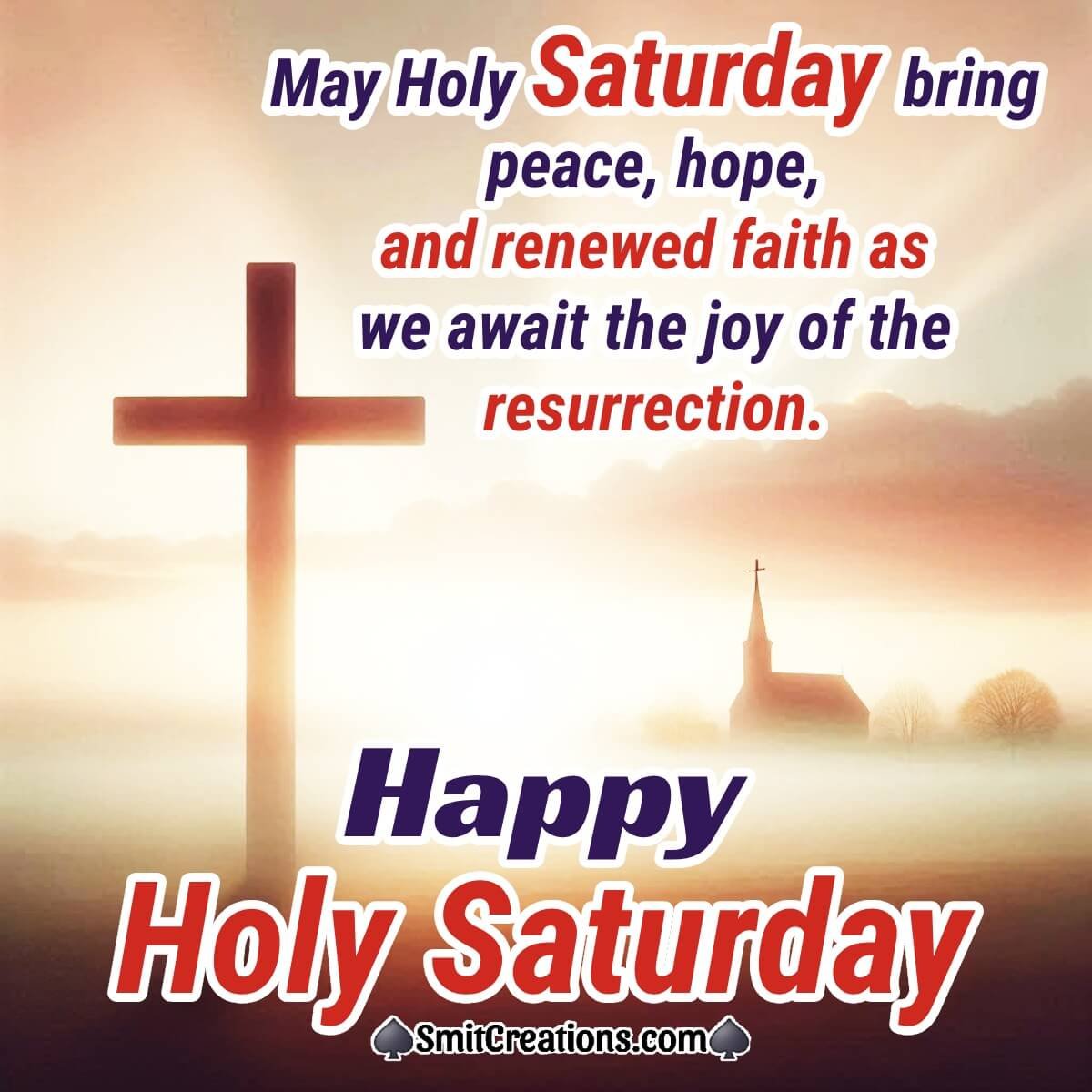 Happy Holy Saturday Message Pic