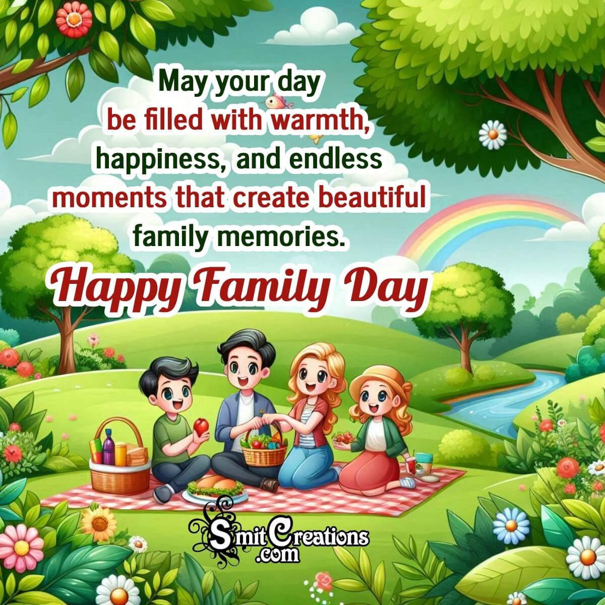 Happy Family Day Beautiful Status Image