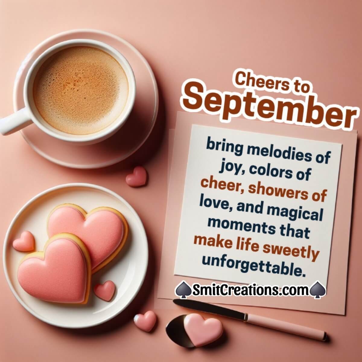 Cheers To September Wonderful Wishing Image