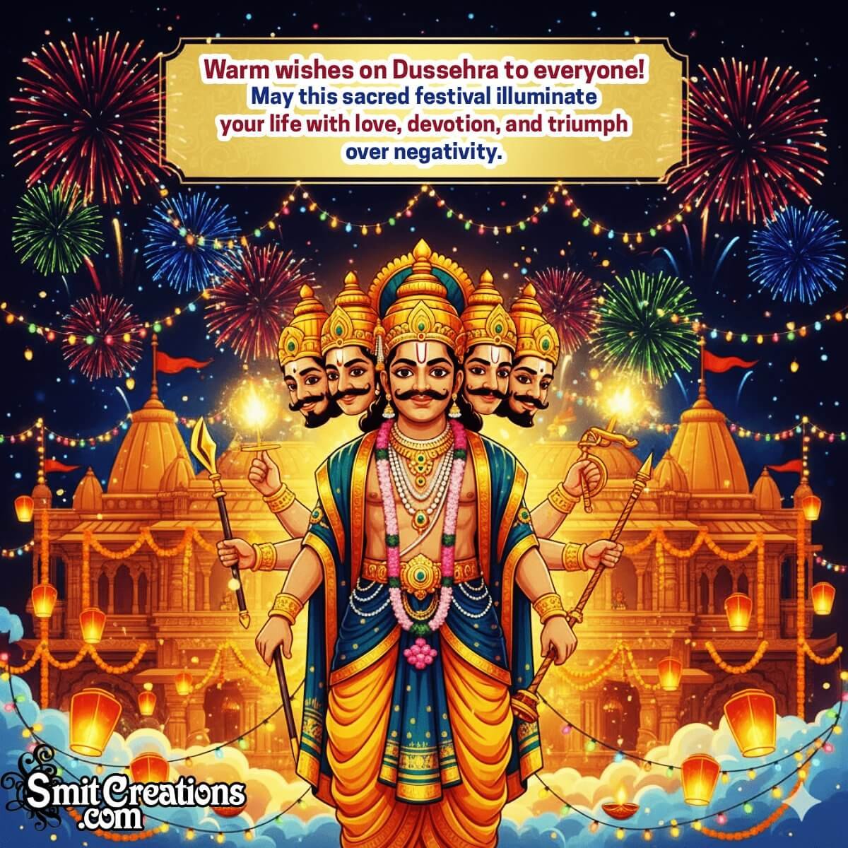Happy Dussehra To Everyone Nice Greeting Photo