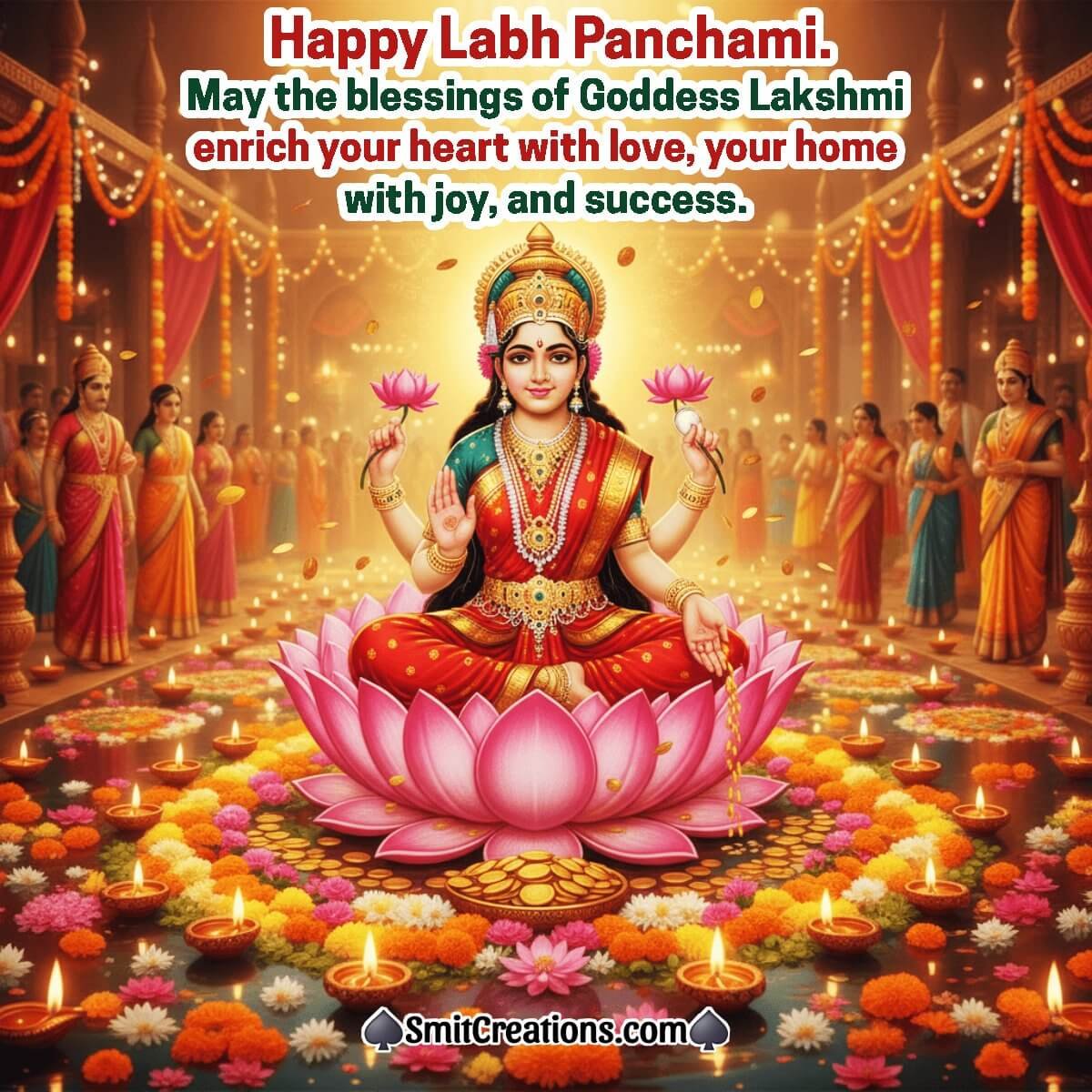 Happy Labh Panchami Lovely Blessings Photo