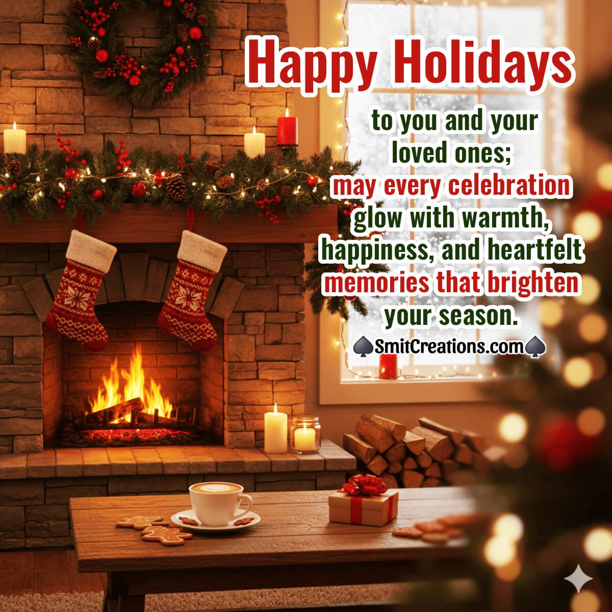 Happy Holidays Lovely Wishing Photo