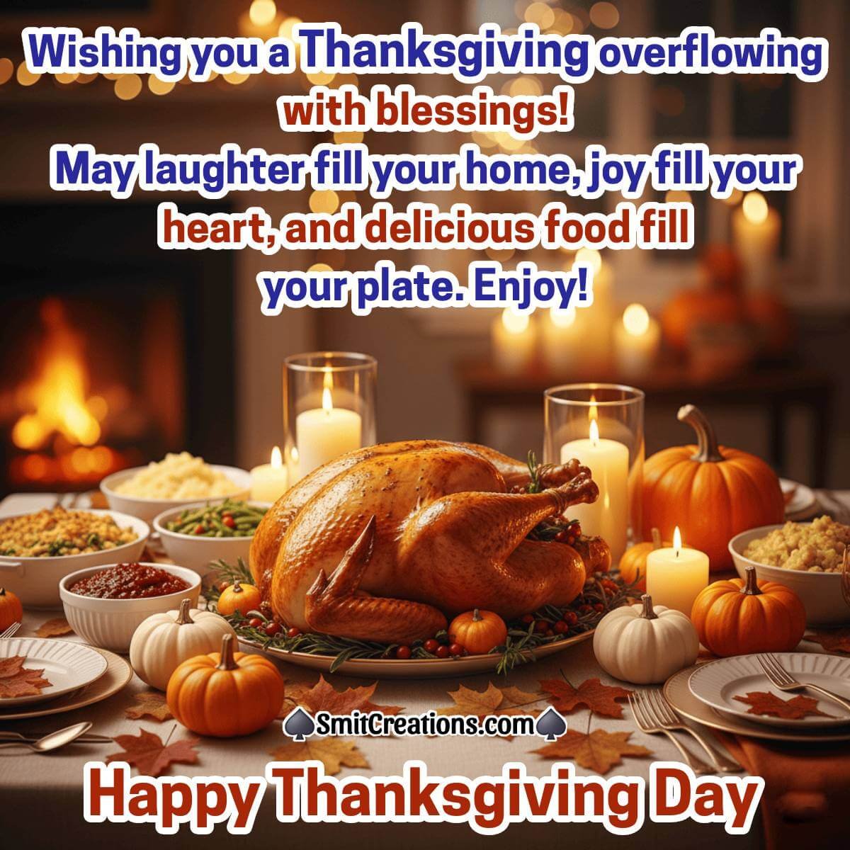 Happy Thanksgiving Day Lovely Blessing Image