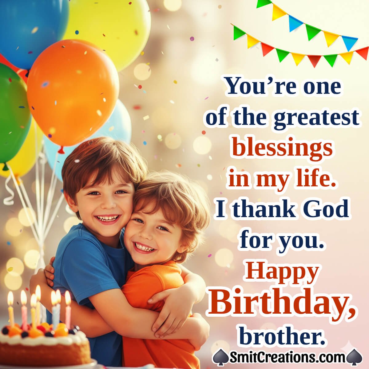 Fantastic Happy Birthday Brother Wishing Image