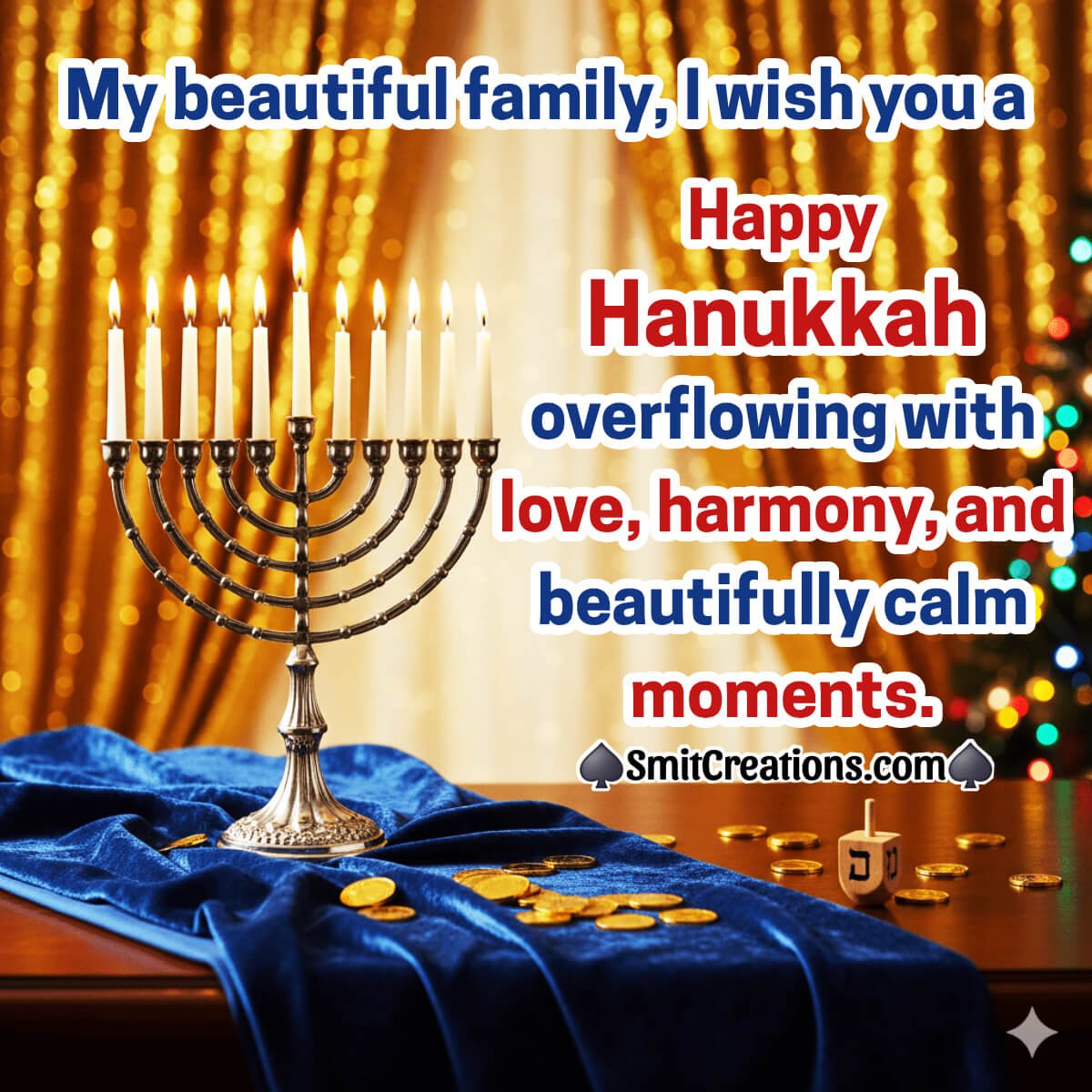 Happy Hanukkah Beautiful Status Image