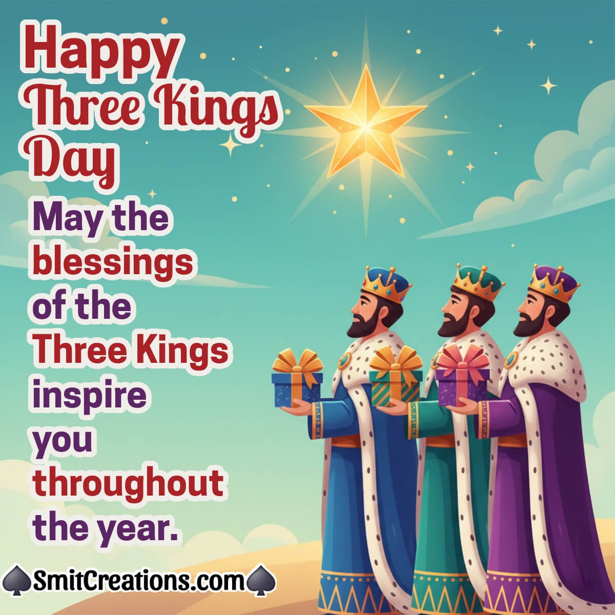 Happy Three Kings Day Nice Blessings Photo
