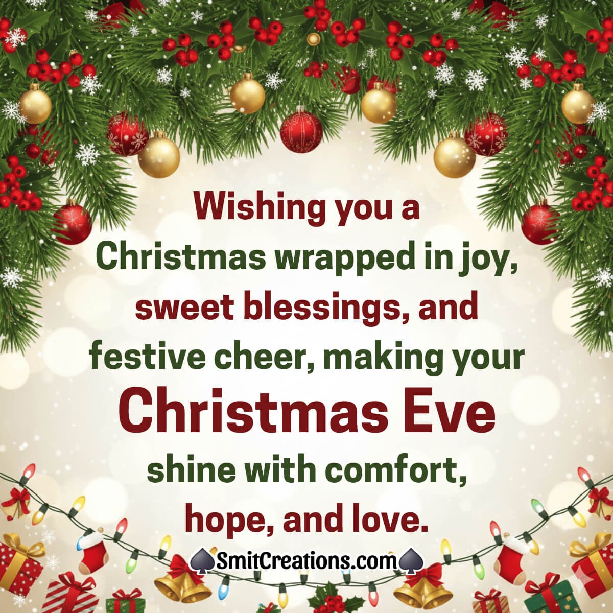 Merry Christmas Eve Sweet Blessing Image