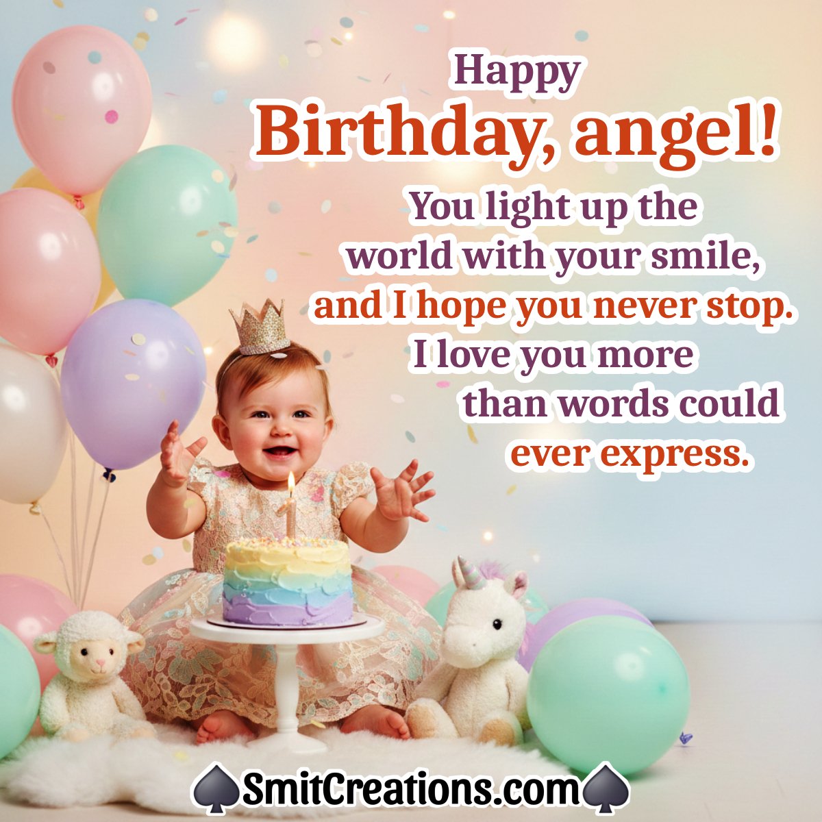 Happy Birthday Angel Lovel Wishing Picture