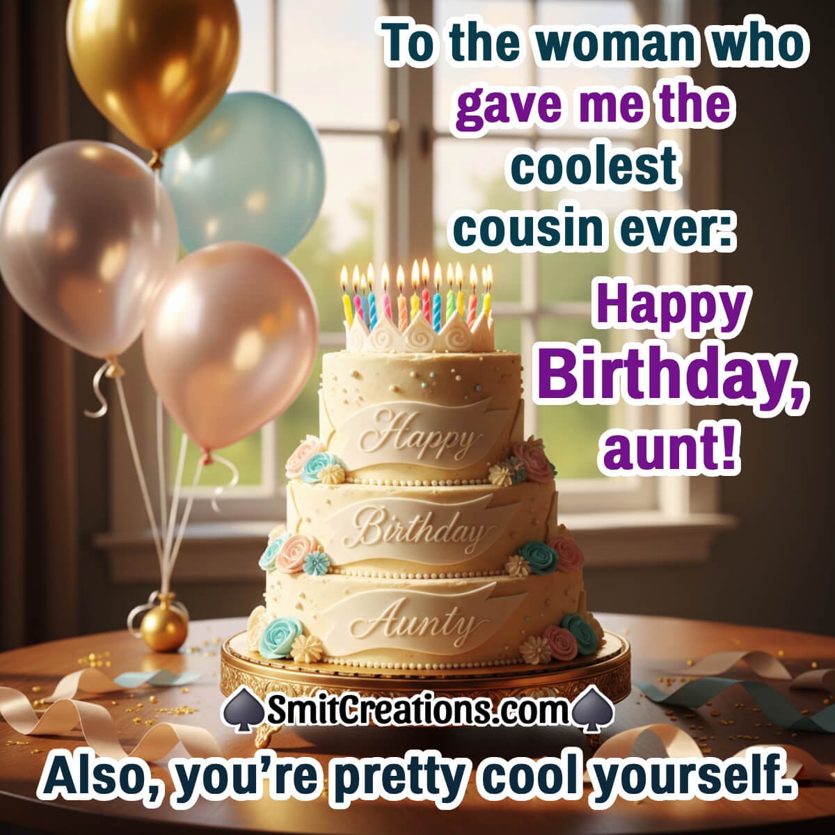 Happy Birthday Aunt Best Wish Pic