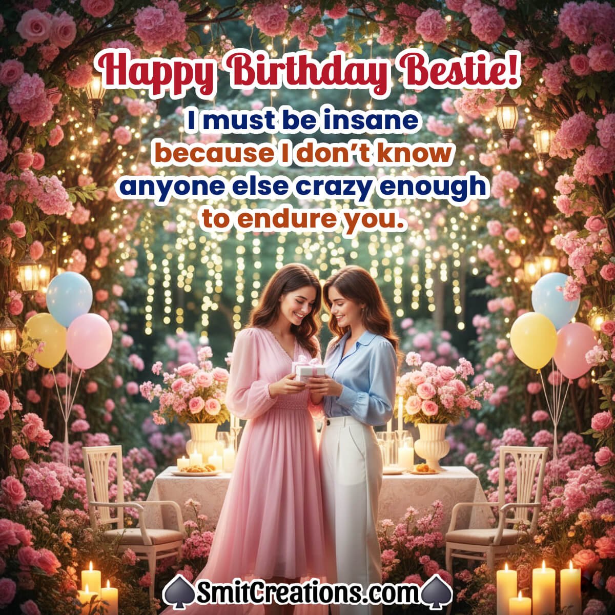 Happy Birthday Bestie Fantastic Wish Pic