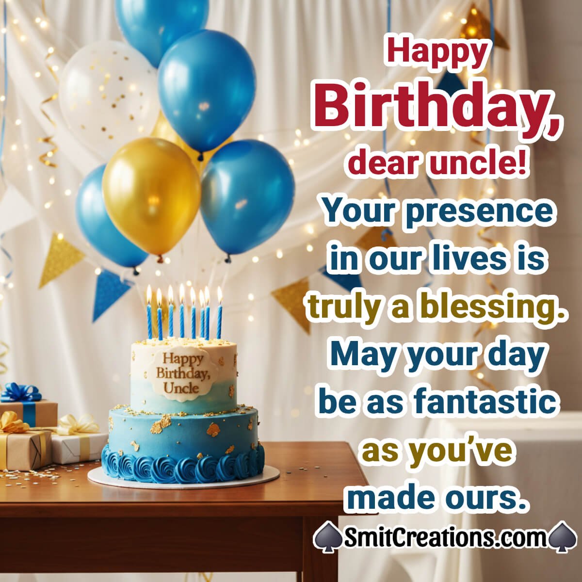 Happy Birthday Dear Uncle Truly Blessing Image