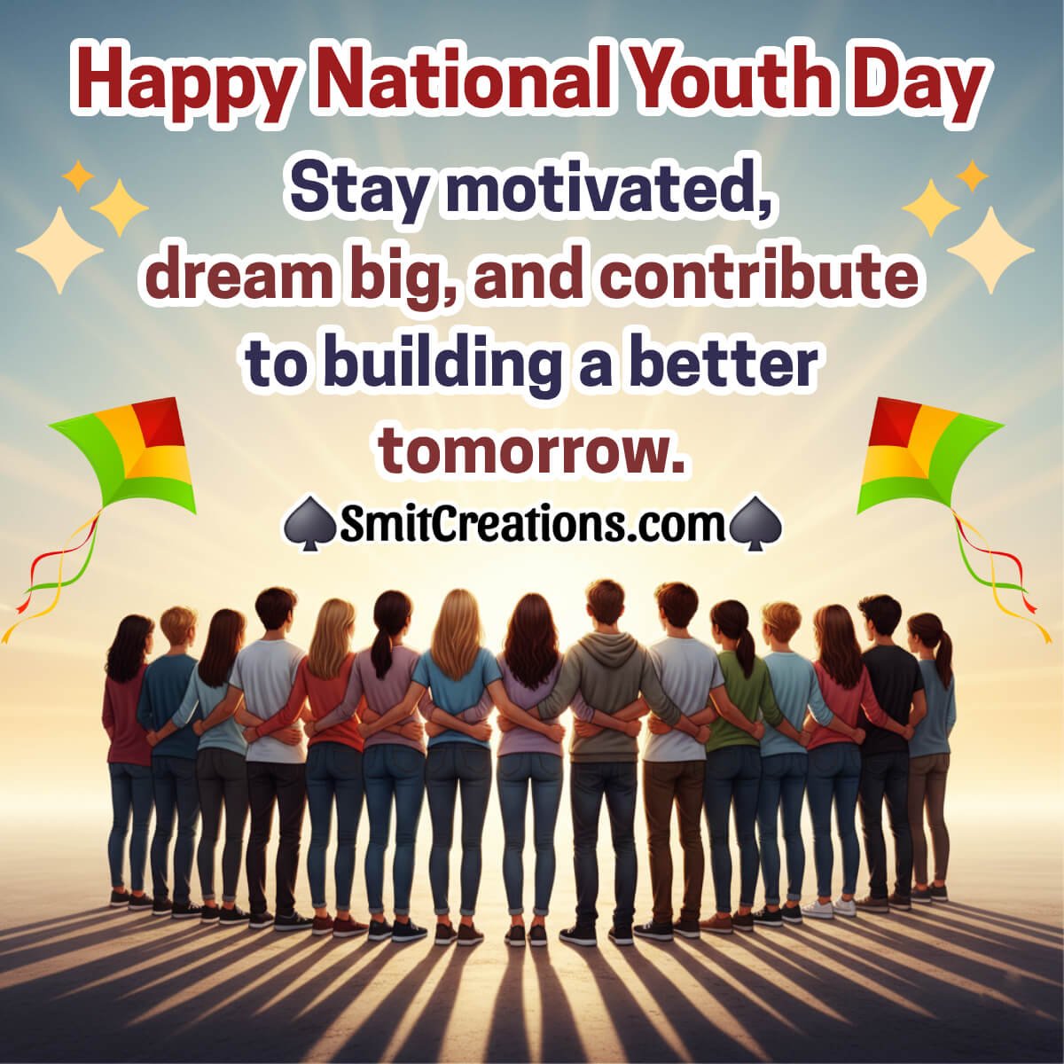 Happy National Youth Day Motivational Message Pic