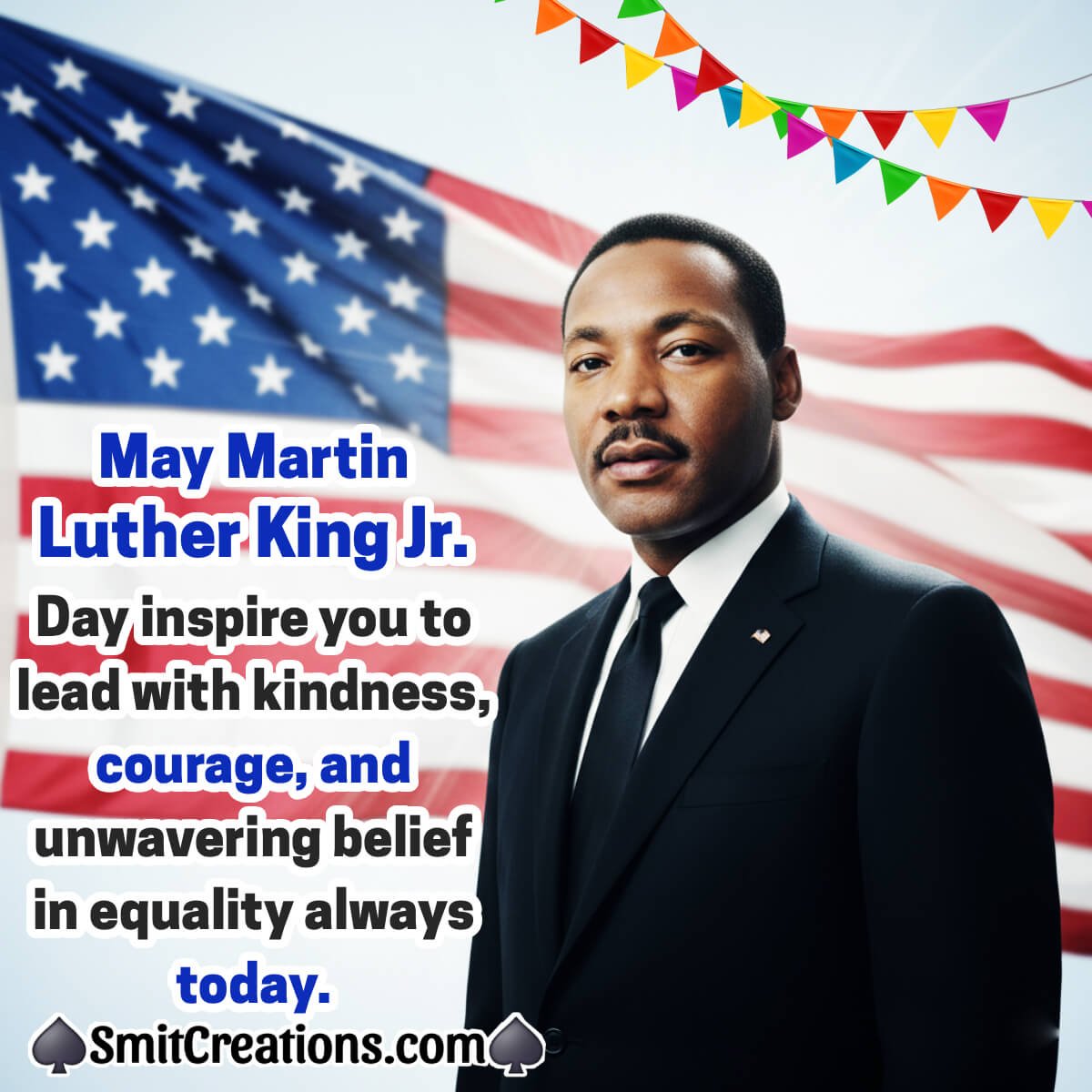 Martin Luther King Jr Day Inspirational Message Pic