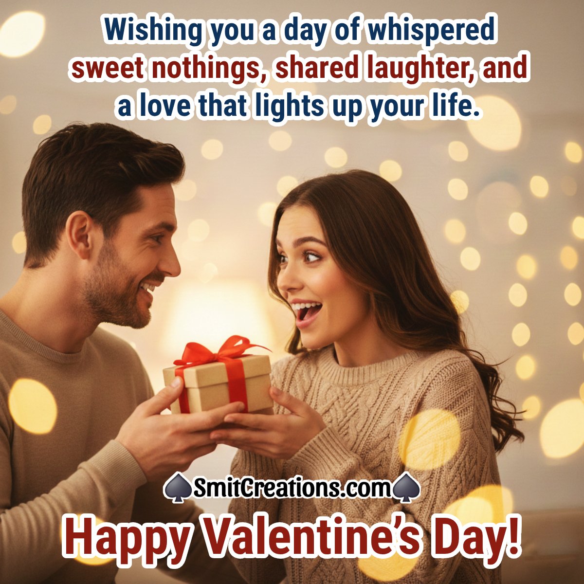 Happy Valentine's Day Lovely Wishing Image