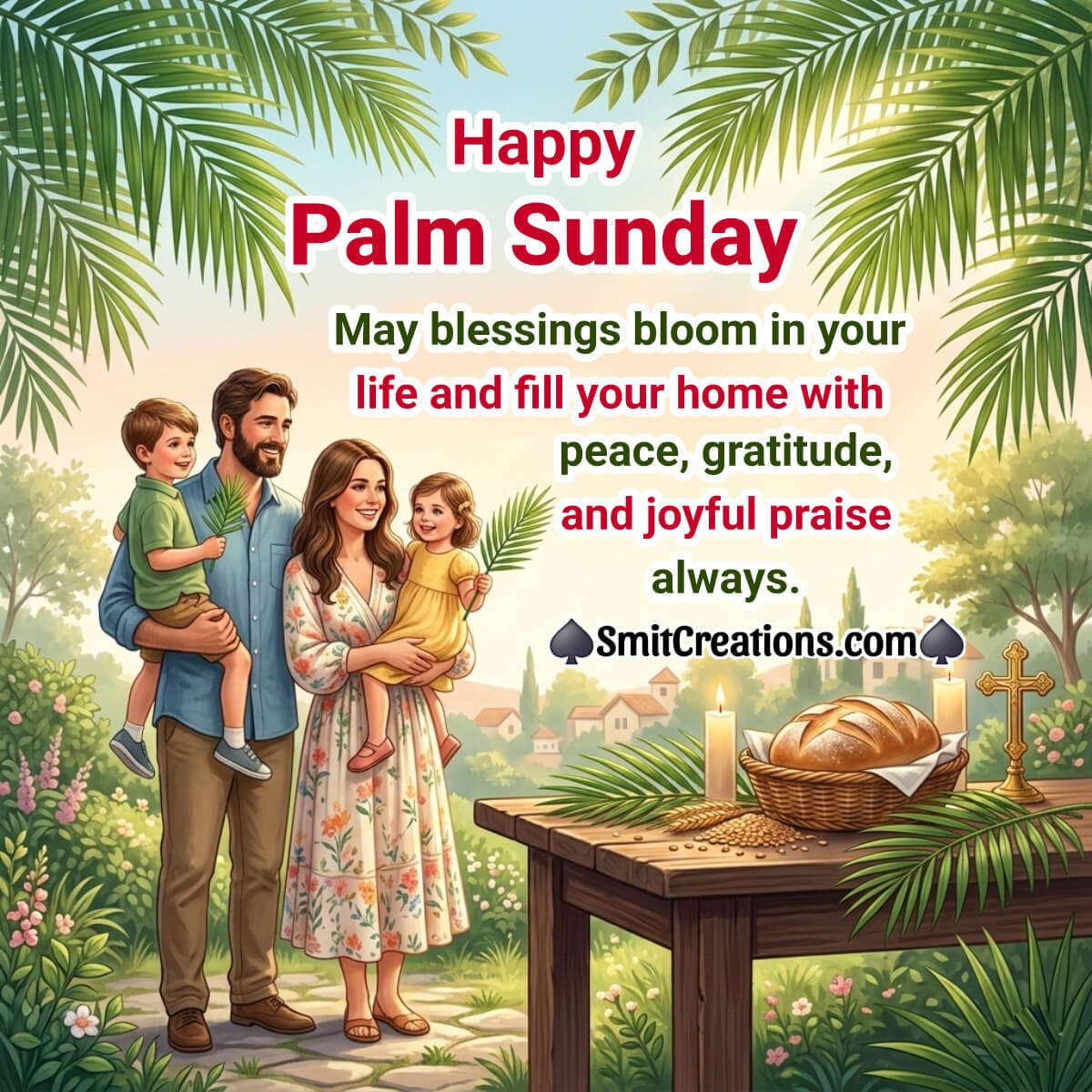Happy Palm Sunday Nice Blessings Image