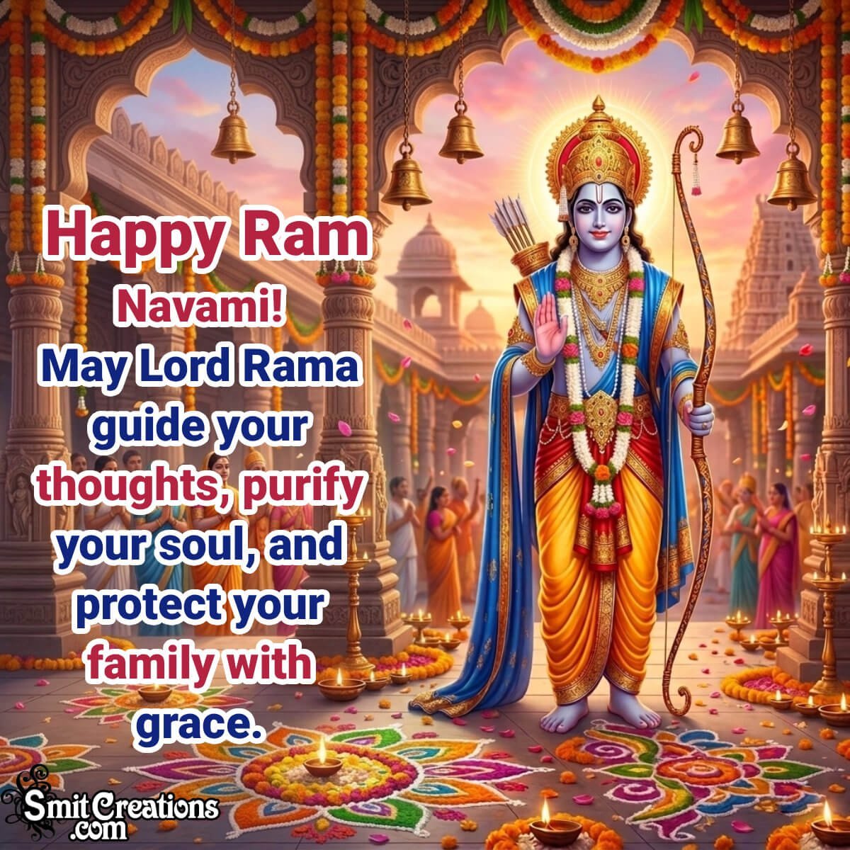 Happy Ram Navami Best Greeting Image For Family