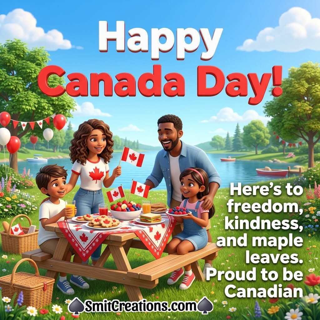 Happy Canada Day Beautiful Wish Pic