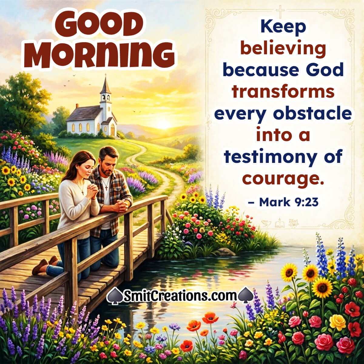 Good Morning Bible Verses About Courage Pic