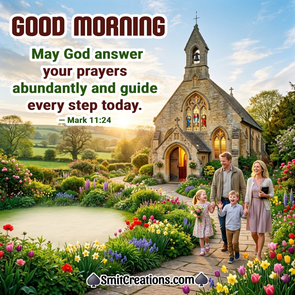 Good Morning Bible Verses For Prayer With Flowers Pic