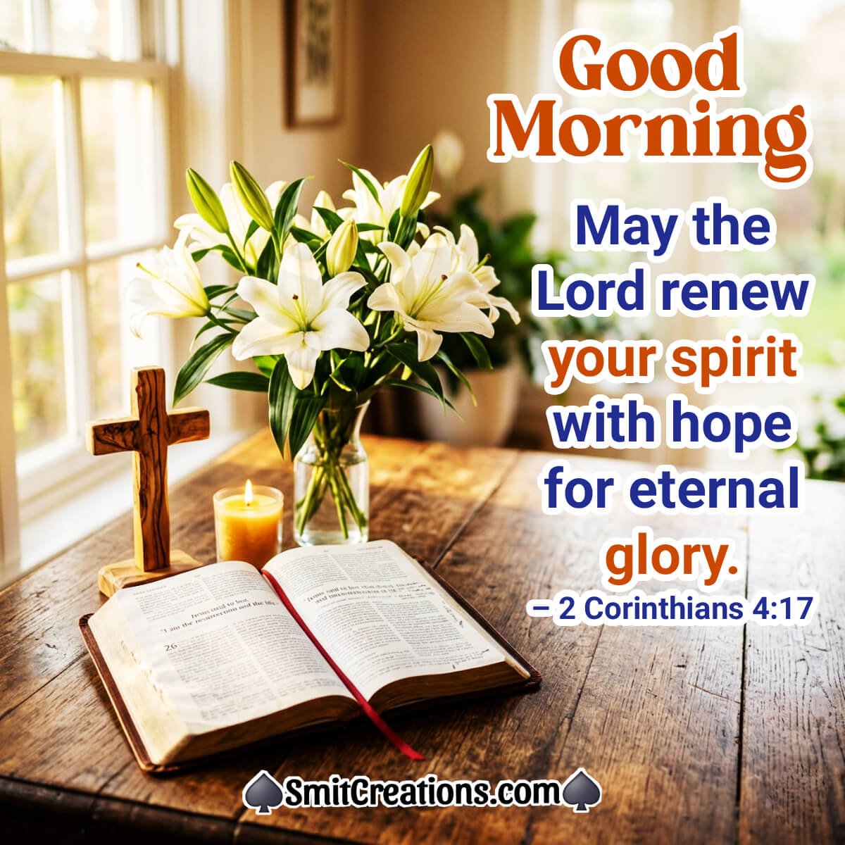 Good Morning Bible Verses With Hope For Eternal Glory Pic