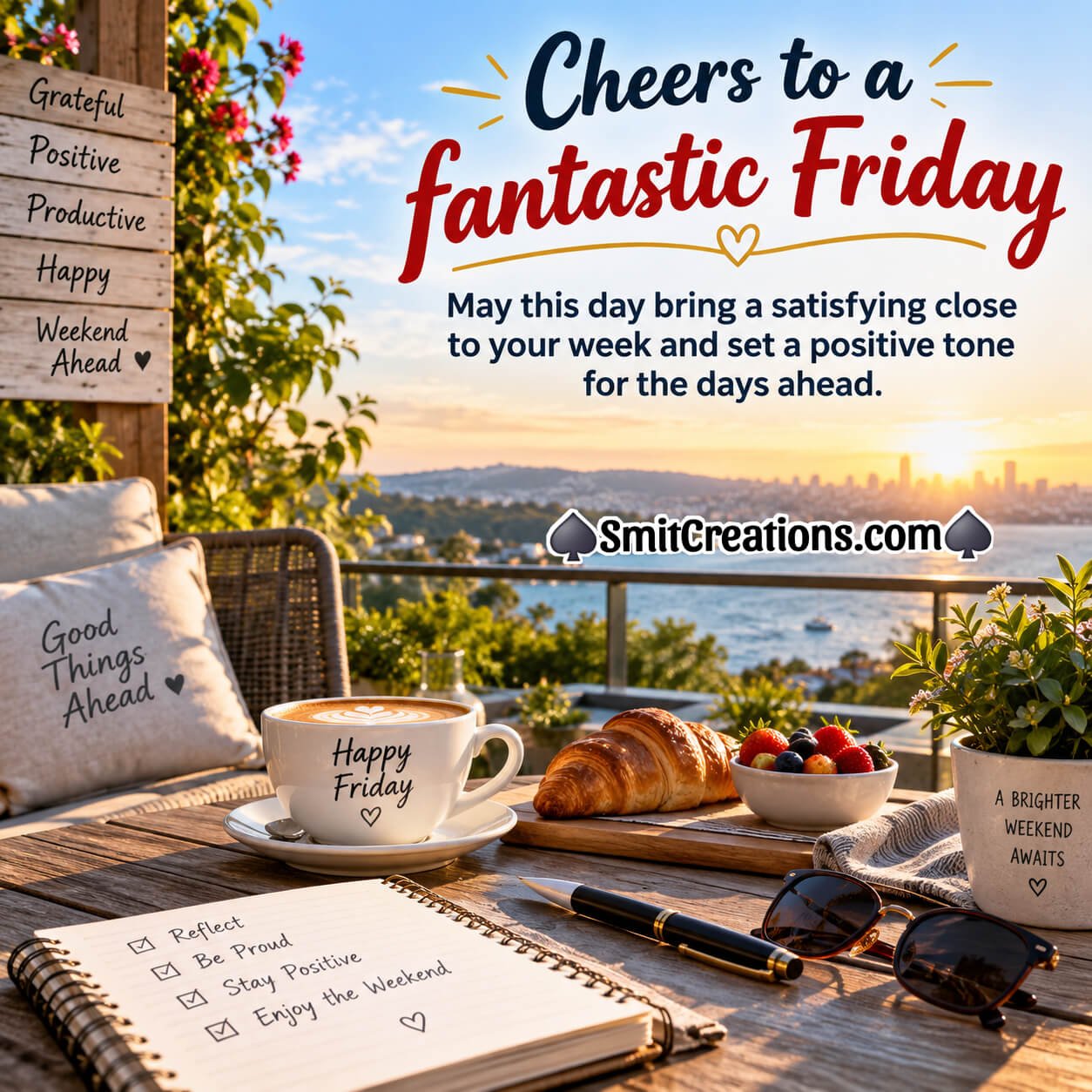 Cheers To A Fantastic Friday With Positive Wish Pic