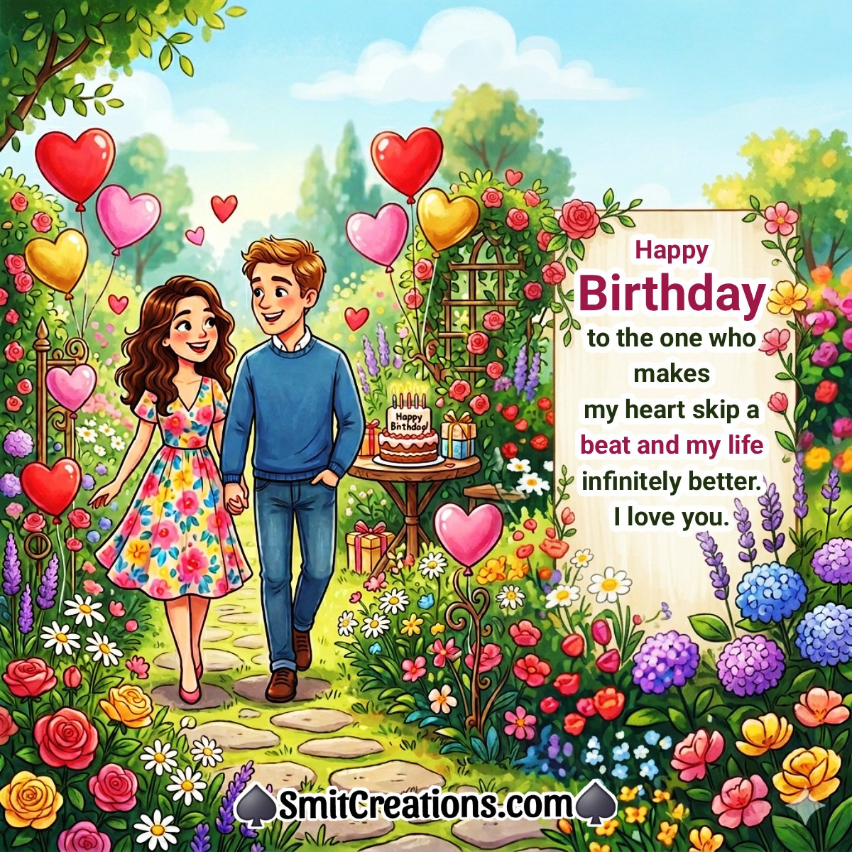 Happy Birthday Girlfriend, I Love You Wonderful Status Pic