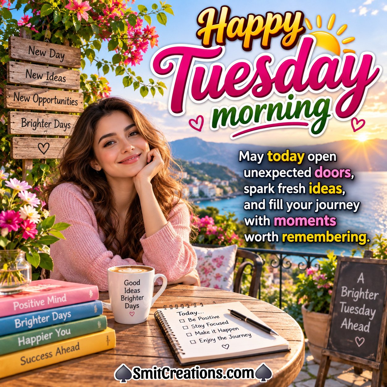 Happy Tuesday Morning With Fresh Ideas Message Photo